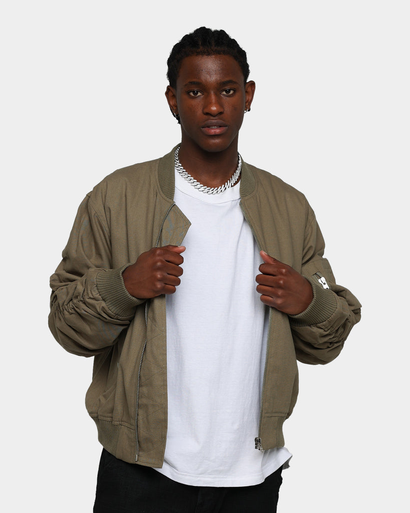 MNML Upscale Bomber Jacket Olive | Culture Kings