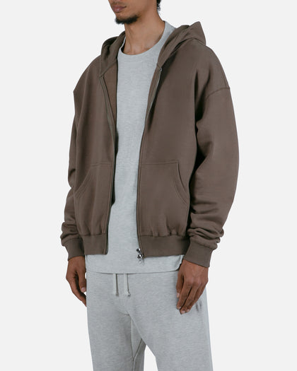 MNML Basic Zip Up Hoodie Brindle