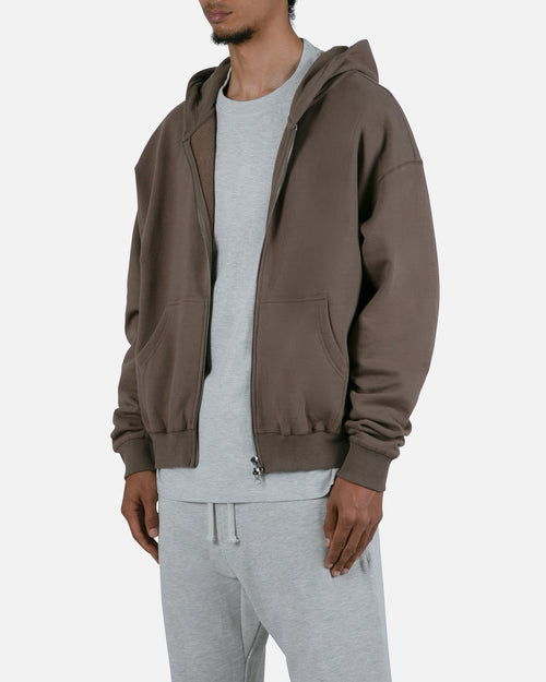 MNML Basic Zip Up Hoodie Brindle