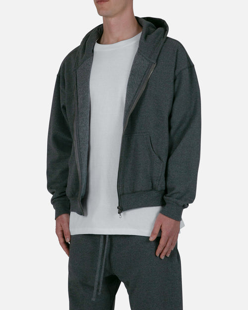 MNML Basic Zip Up Hoodie Dark Heather