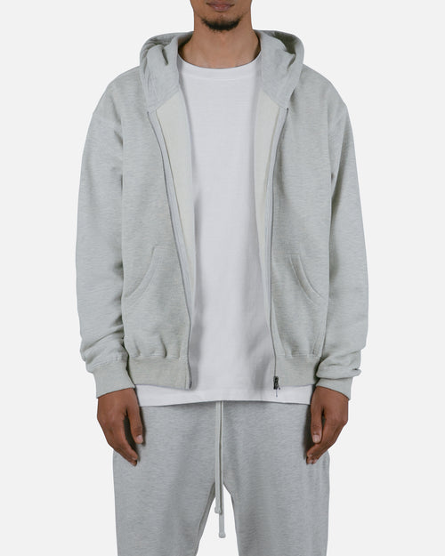 MNML Basic Zip Up Hoodie Grey
