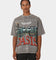 404 Oasis Vintage T-Shirt Charcoal