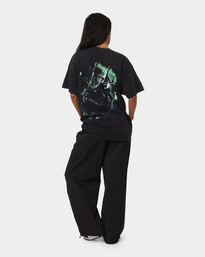 American Thrift X The Lord Of The Rings Witch Kings Of Angmar Vintage T-Shirt Washed Black