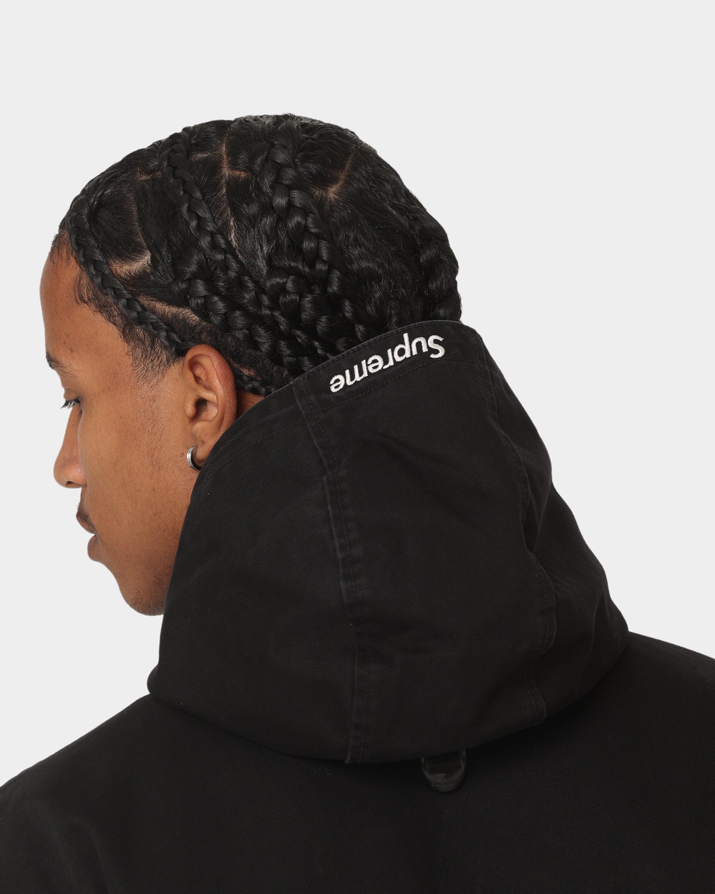 Supreme X Nike ACG Denim Pullover Jacket Black | Culture Kings