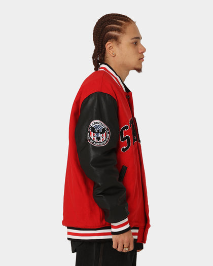 Starter Champs Arch Varsity Jacket Red/Black