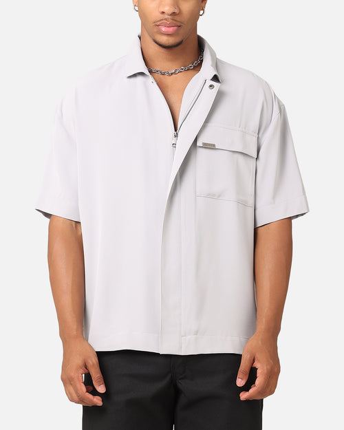 Carre Exceptional Pocket Oversized Shirt Light Grey