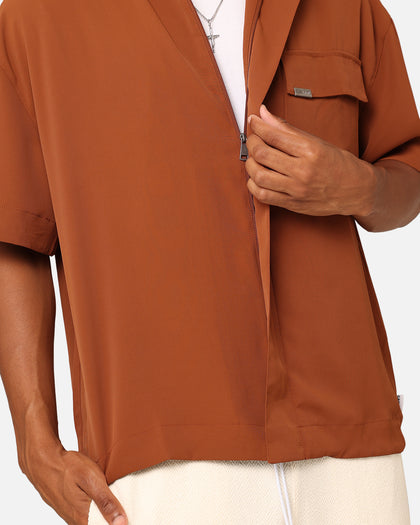 Carre Exceptional Pocket Shirt Brown