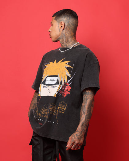 Goat Crew X Naruto Pain Heavyweight Vintage T-Shirt Vintage Black