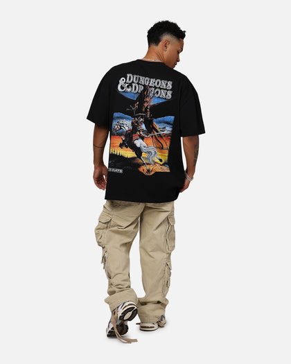 Rats Get Fat X Dungeons And Dragons Wizard Heavyweight Vintage T-Shirt Black