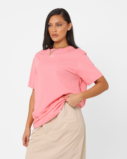 Nike Women's Sportswear Essentials T-Shirt Coral Chalk/White