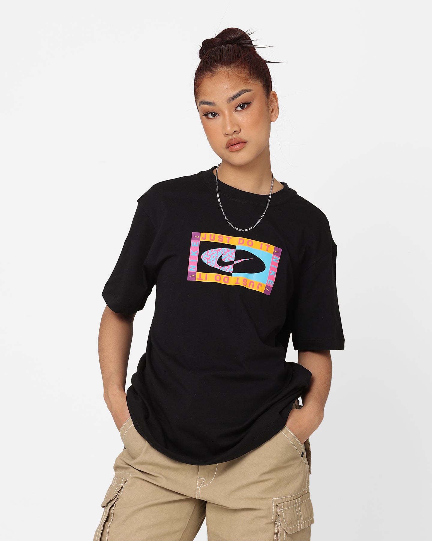 black nike boyfriend t shirt