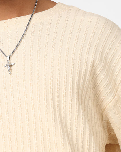 XXIII Karl Knit T-Shirt Cream