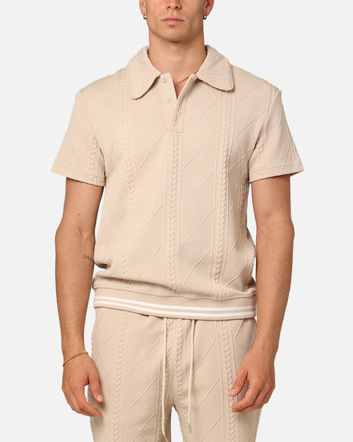XXIII Danny Knit Polo Shirt Beige