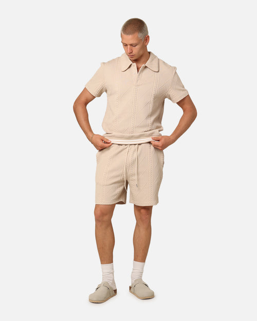 XXIII Danny Knit Polo Shirt Beige