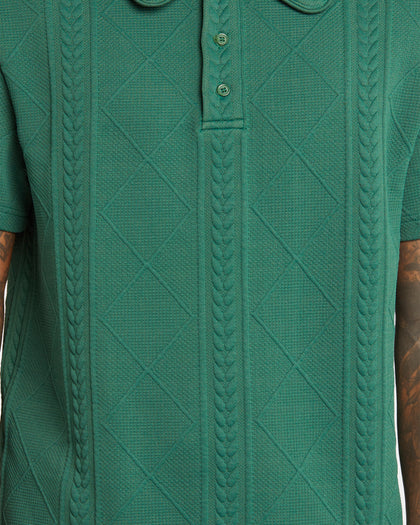 XXIII Danny Knit Polo Shirt Dark Green