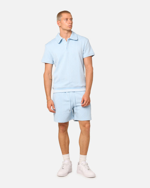 XXIII Danny Knit Polo Shirt Sky Blue