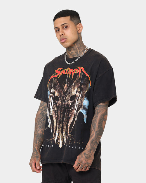 73Studio X The Lord Of The Rings Sauron Vintage T-Shirt Black Wash