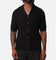 XXIII Terry Knit Button Up Shirt Black