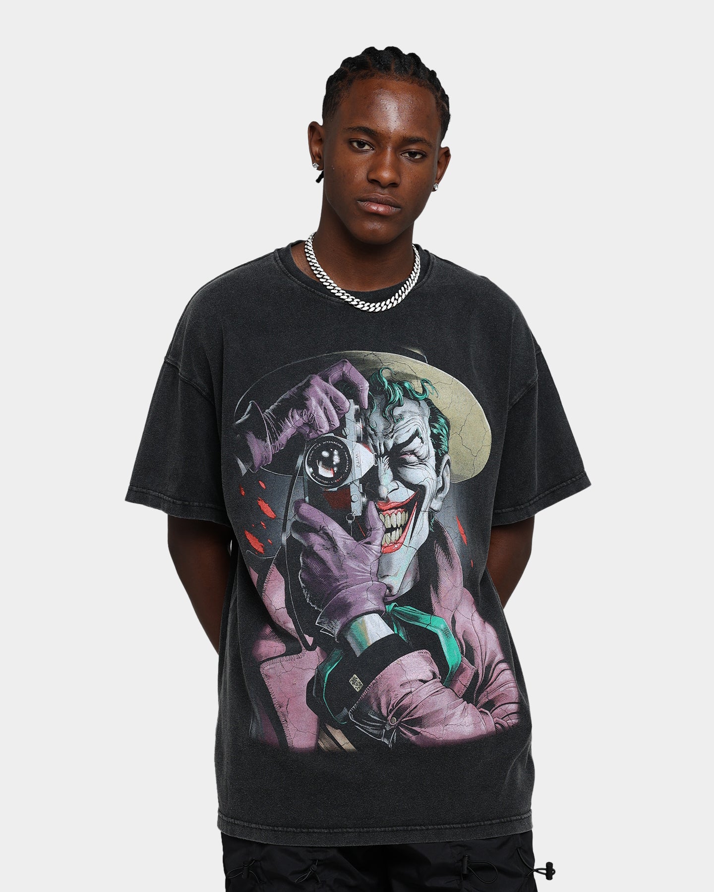 73Studio X DC Batman The Killing Joke Vintage T-Shirt Black Wash