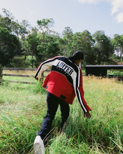 Loiter Motor Jacket Red