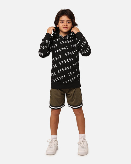 Jordan Kids' Essential AOP Pullover Hoodie Black