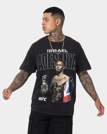 UFC By Goat Crew Israel Adesanya Vintage T-Shirt Black Wash