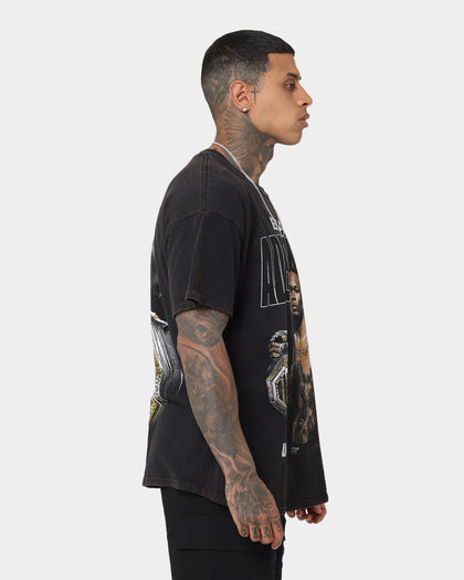 UFC By Goat Crew Israel Adesanya Vintage T-Shirt Black Wash