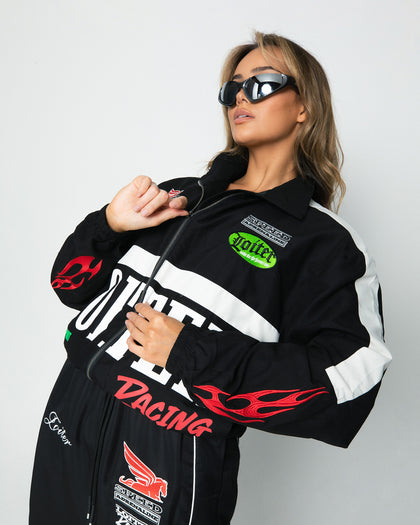 Loiter Speedway Windbreaker Jacket Black