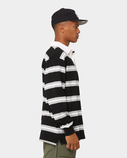 Champion Heritage Collegiate Rugby Polo Shirt Black/White