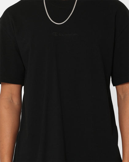 Champion Heritage New Script T-Shirt Black