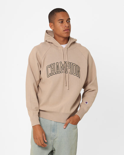 Champion Lifestyle Knitted Hoodie Cafe Latte