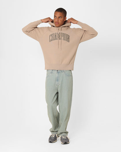 Champion Lifestyle Knitted Hoodie Cafe Latte