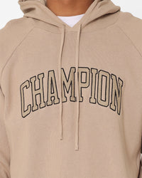 Champion Lifestyle Knitted Hoodie Cafe Latte