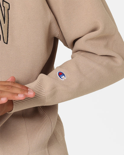 Champion Lifestyle Knitted Hoodie Cafe Latte