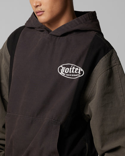 Loiter Splinter Hoodie Black/Charcoal