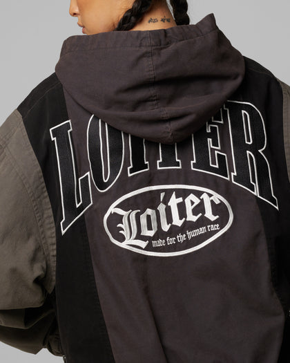Loiter Splinter Hoodie Black/Charcoal