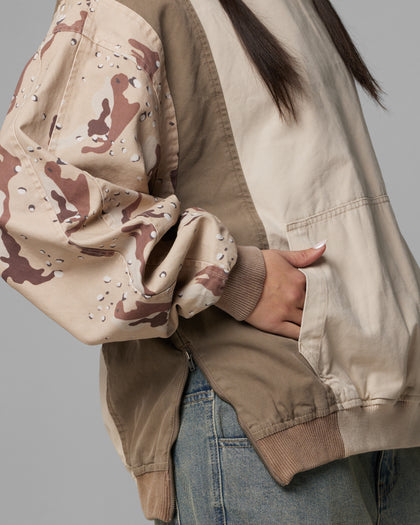 Loiter Splinter Hoodie Desert Camo