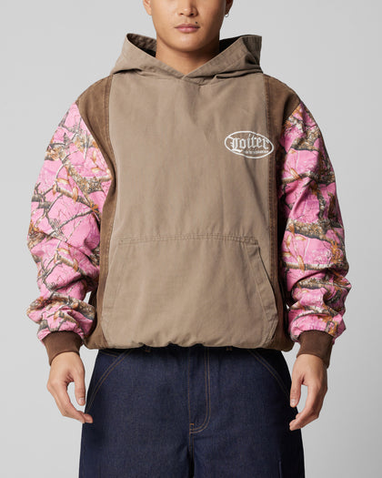 Loiter Splinter Hoodie Pink Camo