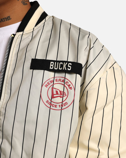 New Era X Alpha Industries Milwaukee Bucks L-2B Bomber Jacket Black