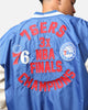 New Era X Alpha Industries Philadelphia 76ers L-2B Bomber Jacket Blue