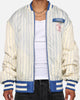 New Era X Alpha Industries Philadelphia 76ers L-2B Bomber Jacket Blue