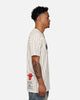 New Era X Alpha Industries Chicago Bulls Striped T-Shirt White