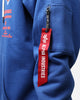 New Era X Alpha Industries New York Knicks Zipper Hoodie Blue
