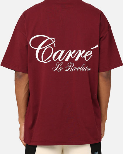 Carre Avant Oversized T-Shirt Maroon