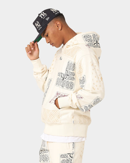 Carre Fragment Paisley Hoodie Off White