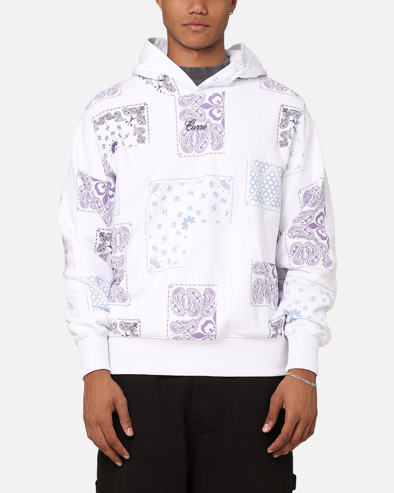 Carre Fragment Paisley Hoodie White
