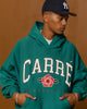 Carre Rose International Oversized Hoodie Dark Teal
