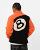 Stussy Ball Fleece Reversible Jacket Orange/Black