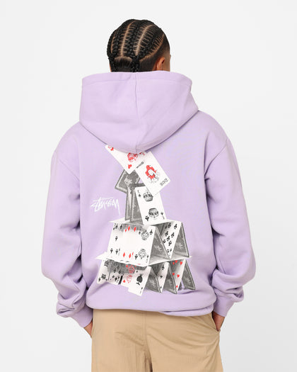 Stussy House Of Cards Hoodie Lilac Culture Kings