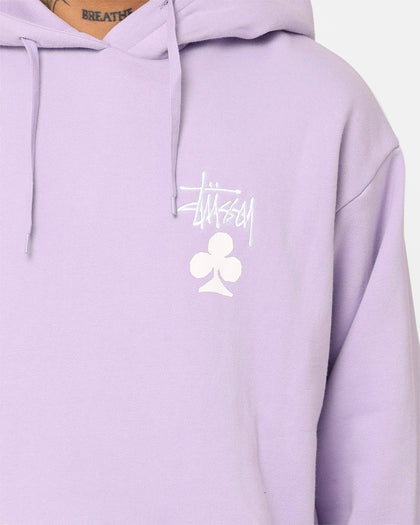 Stussy House Of Cards Hoodie Lilac